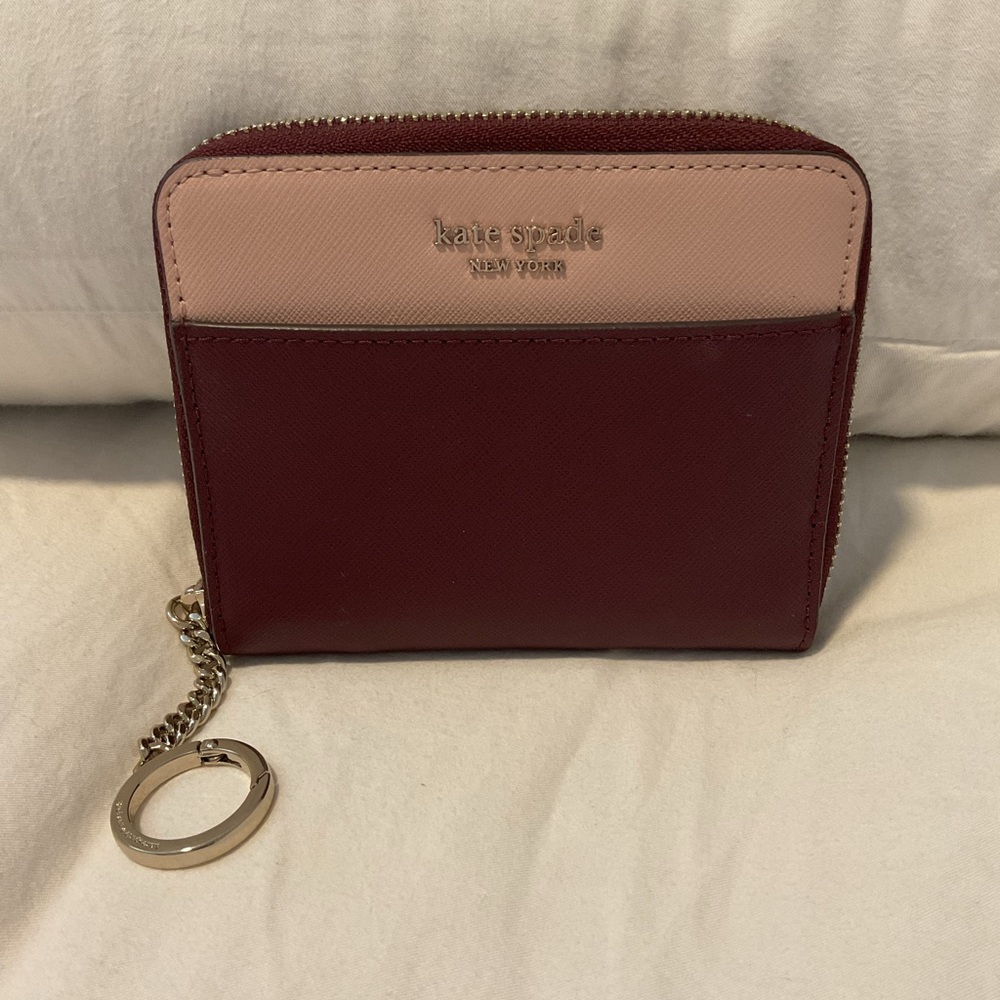 Kate Spade Burgundy and pink Wallet